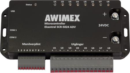 Elcentral Microcontroller SCR-5024 Advanced, jackbar plint